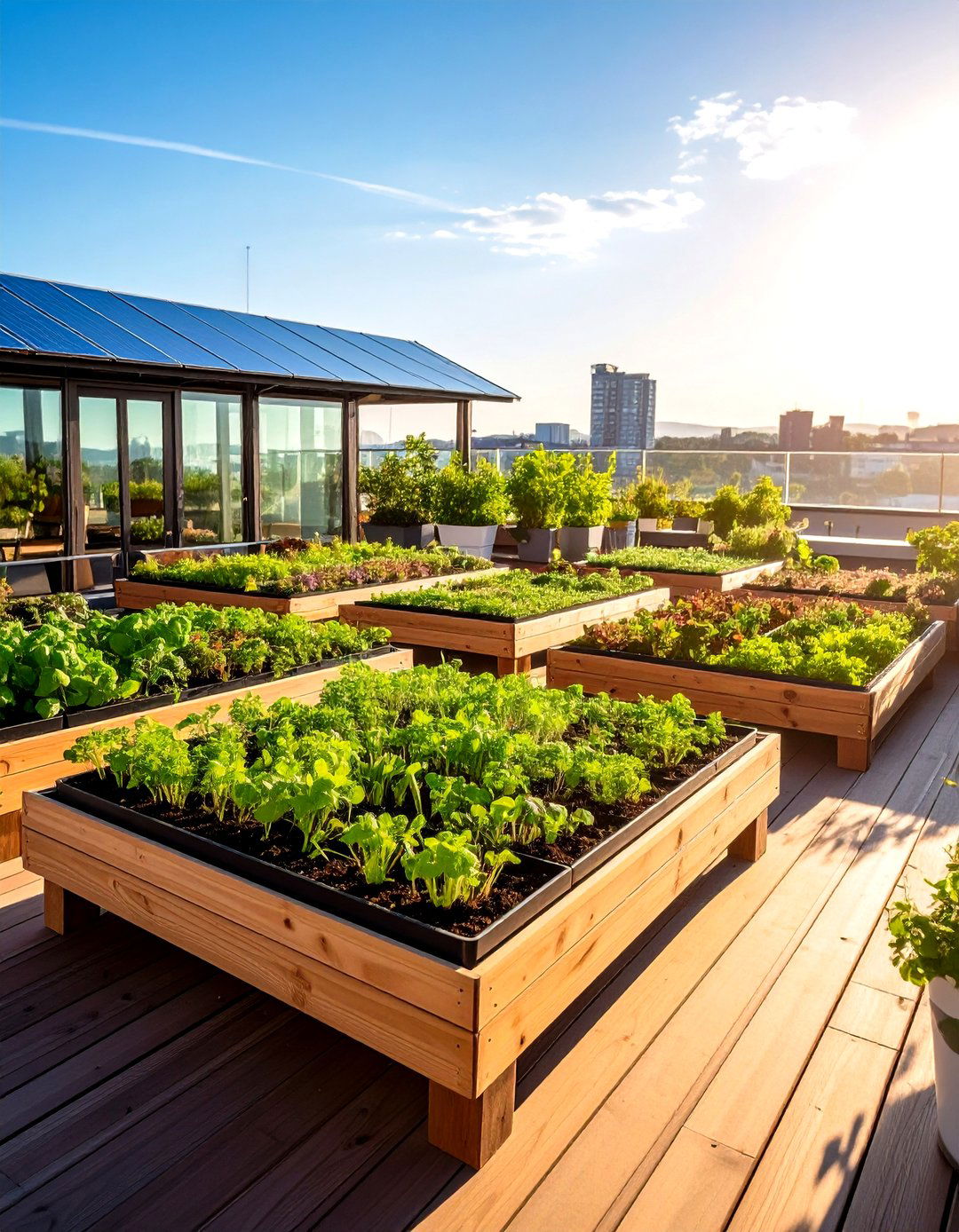 Microgreen Production Rooftop Setup - 24 Rooftop Greenhouse Ideas