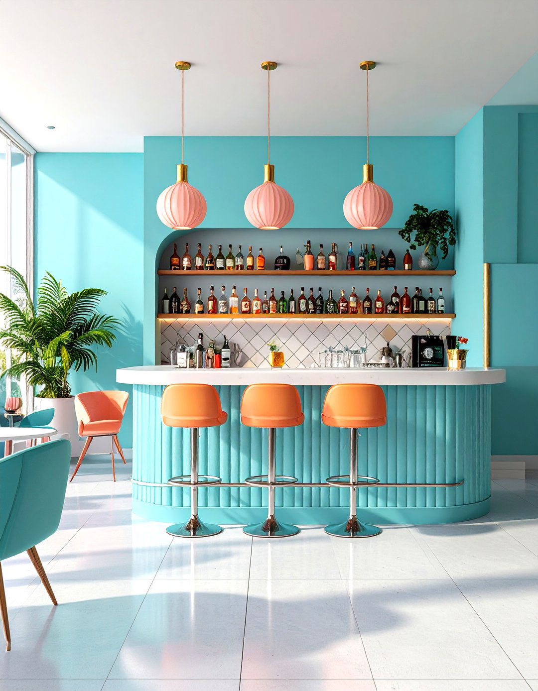 Mid Century Cocktail Lounge - 24 Vintage Decor Ideas