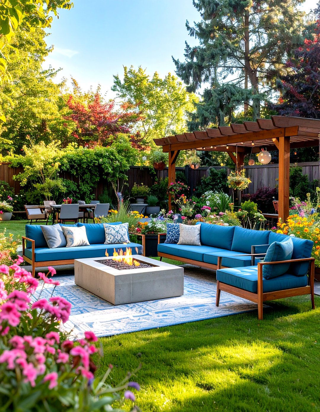 Mid Century Modern Backyard with Clean Lines and Period Elements - 24 Outdoor Living Space Ideas
