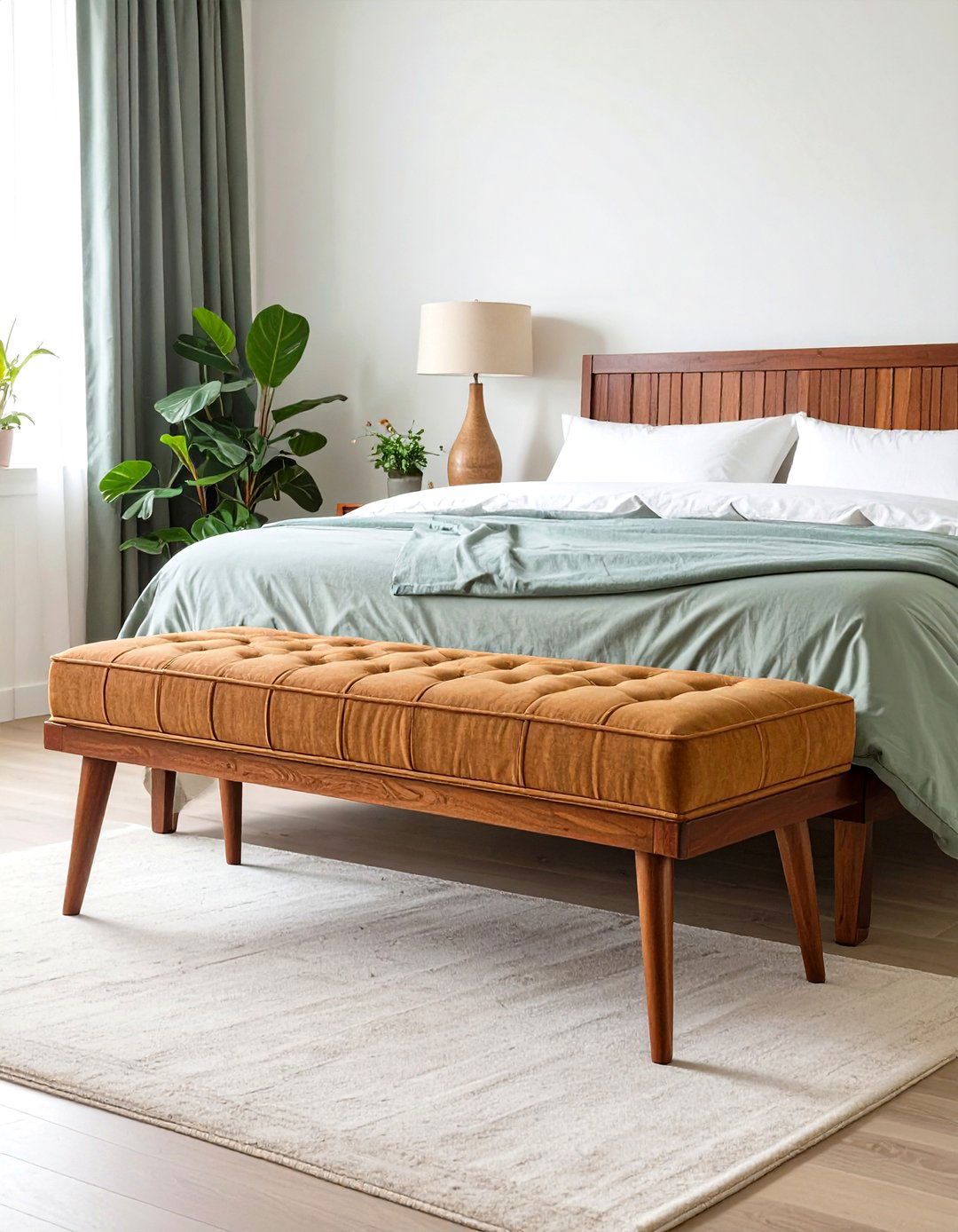 Mid Century Modern Bedroom Bench - 24 Bedroom Bench Ideas