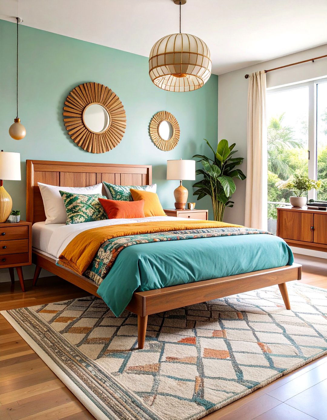 Mid Century Modern Bedroom with Retro Flair - 24 Cozy Bedroom Ideas