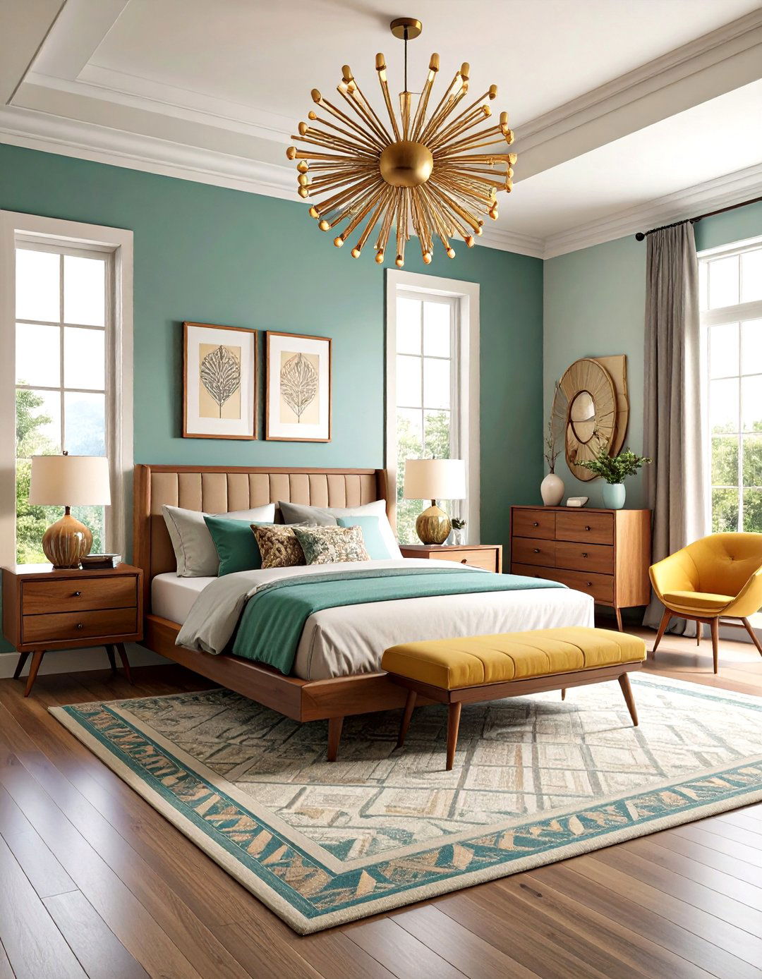 Mid Century Modern Bedroom - 24 Bedroom Design Ideas