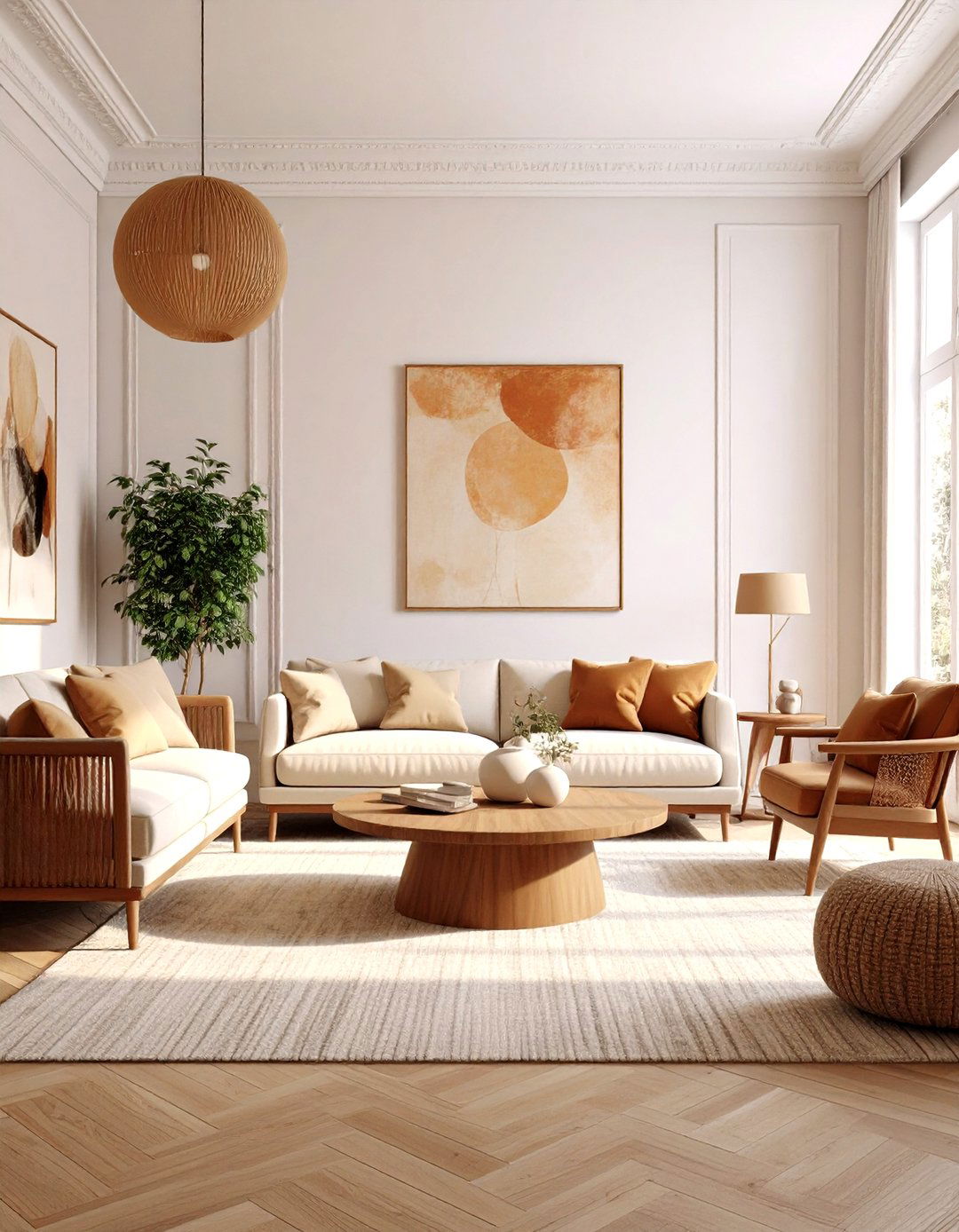 Mid Century Modern Furniture Mix - 24 Parisian-style Living Room Ideas