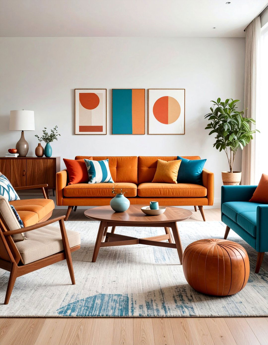 Mid Century Modern Furniture Selection - 24 Small Apartment Ideas for Guys