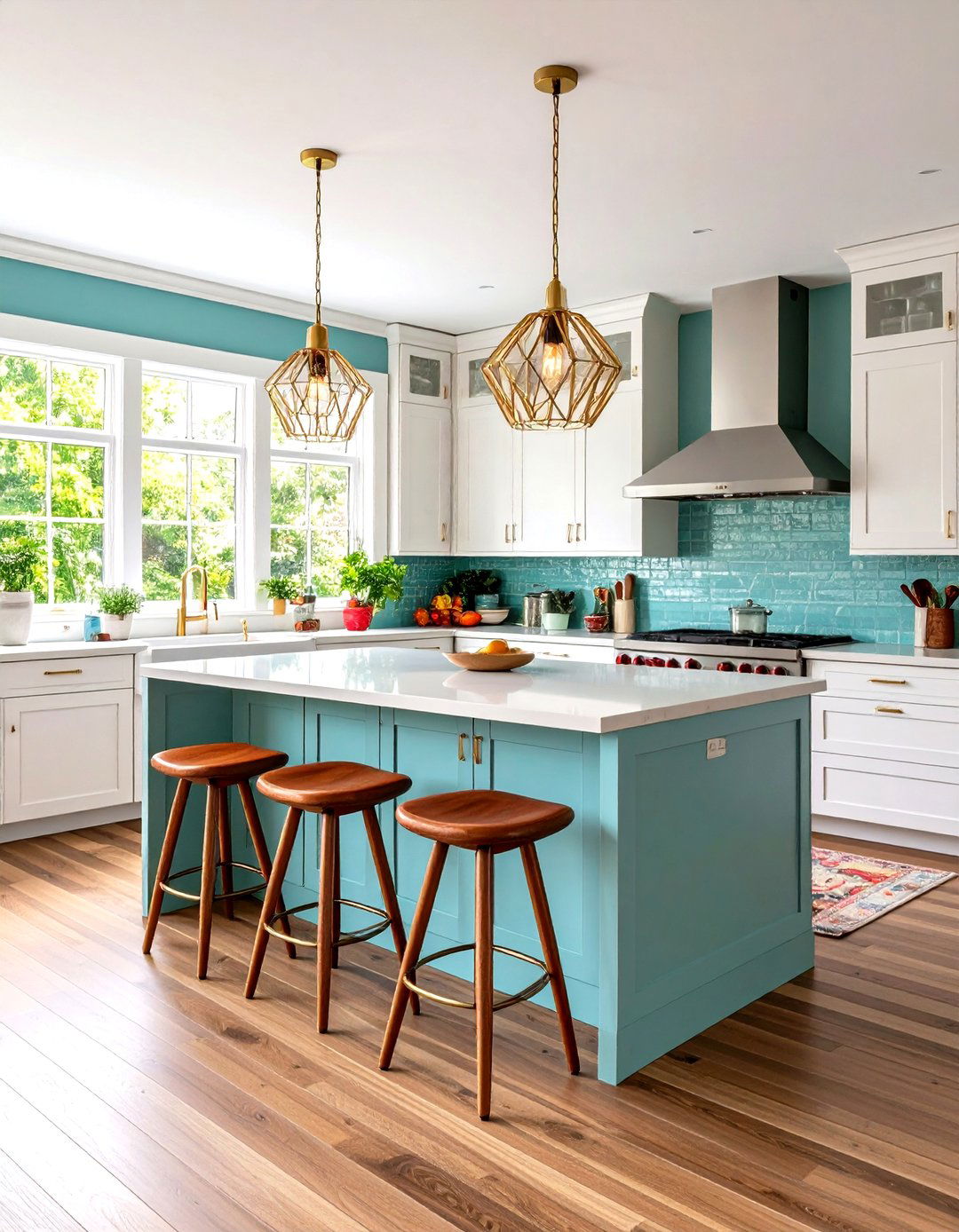 Mid Century Modern Kitchen with Atomic Age Elements - 24 Small Kitchen Ideas on a Budget