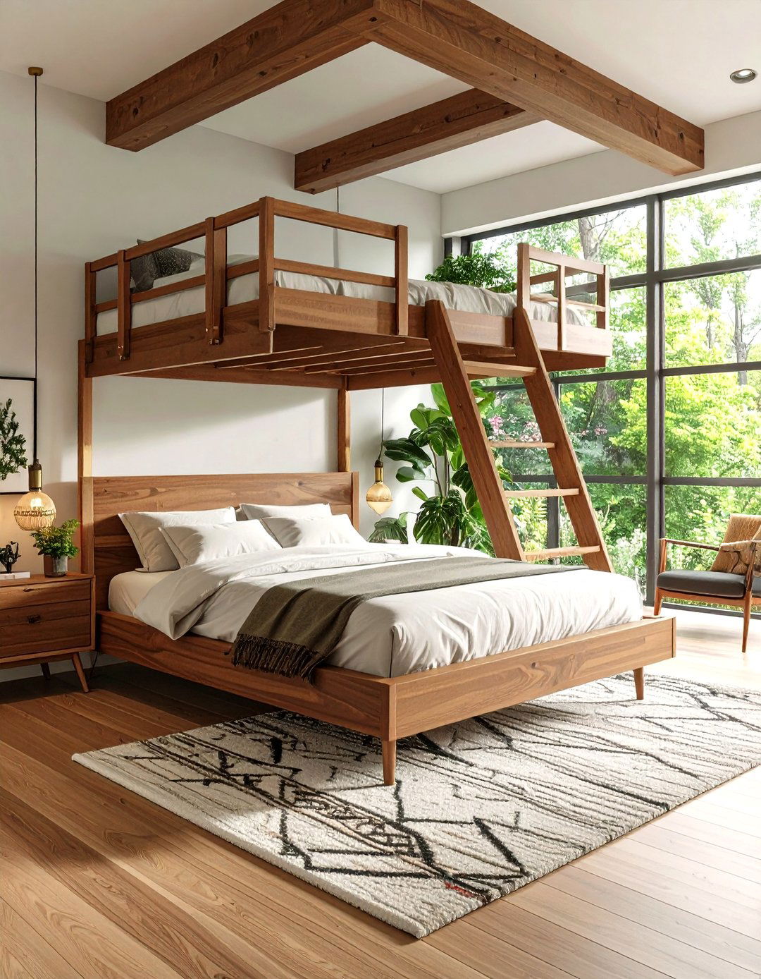 Mid Century Modern Loft Bed - 24 Loft Bed Ideas