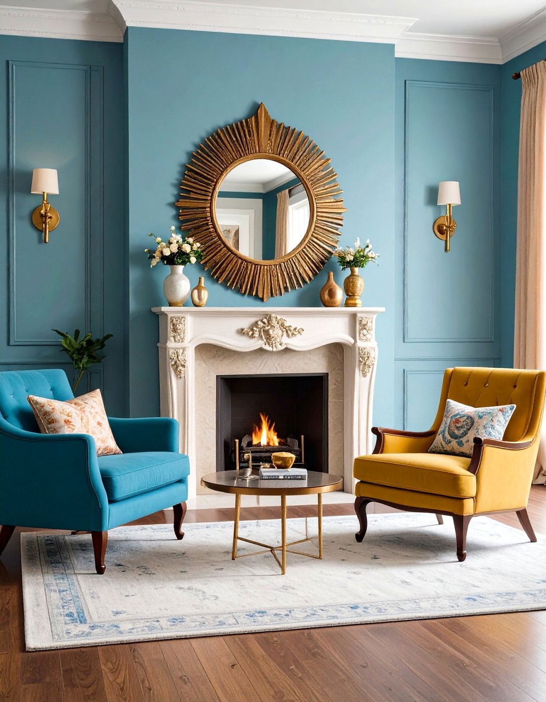 Mid Century Modern Mirror - 24 Mirror Over Fireplace Ideas
