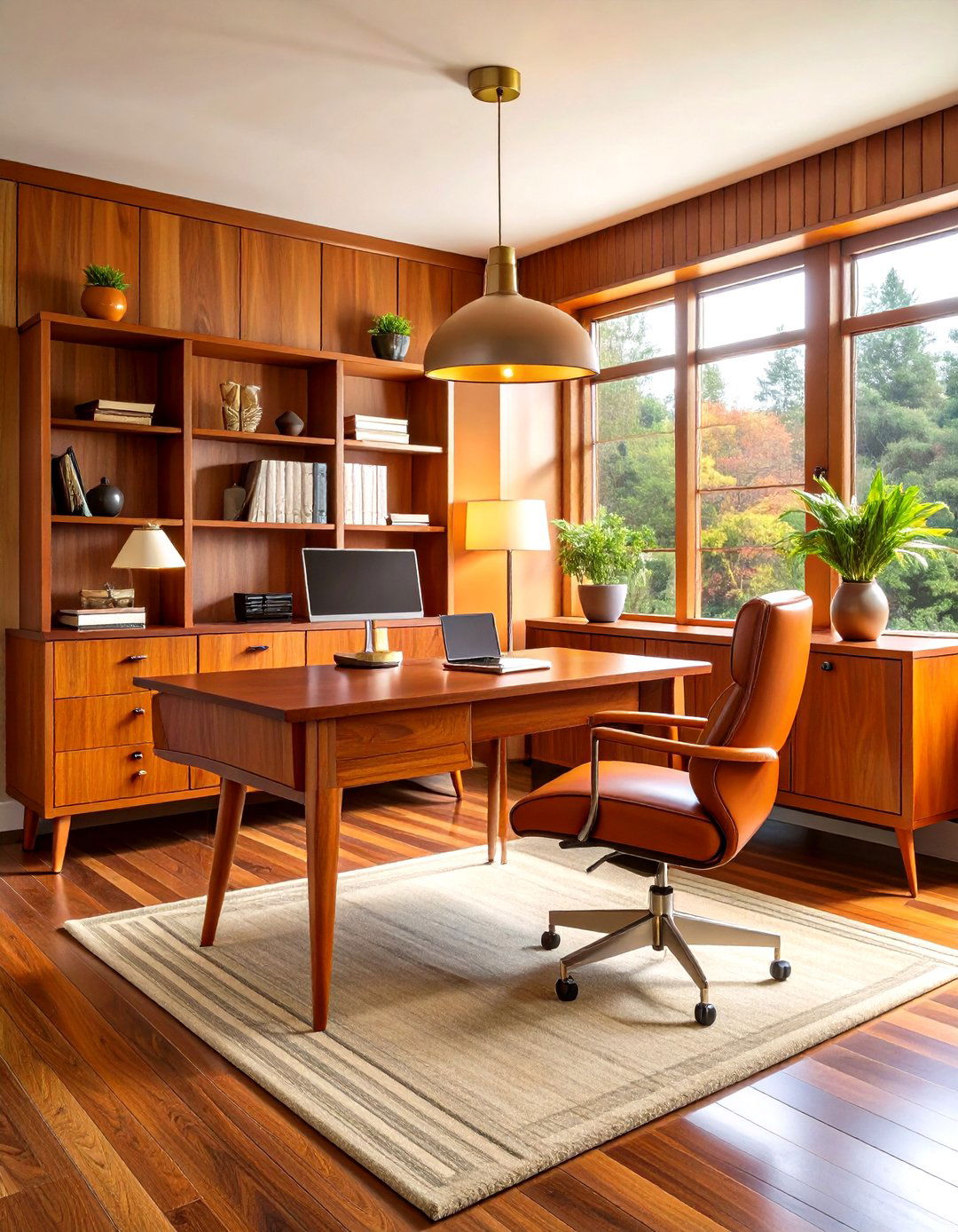 Mid Century Modern Office - 24 Study Room Ideas