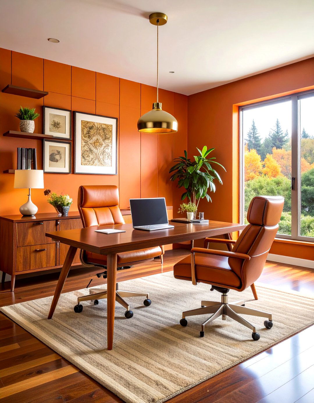 Mid Century Modern Office - 24 Home Office Ideas for Him