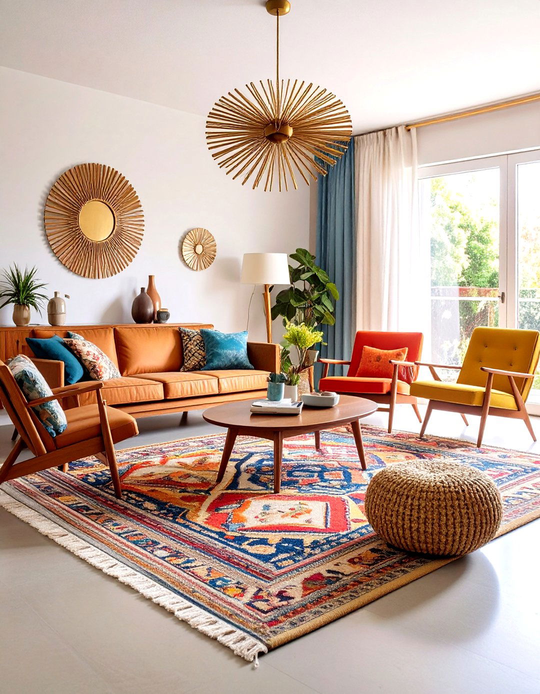 Mid Century Modern Room - 24 Guitar Room Ideas