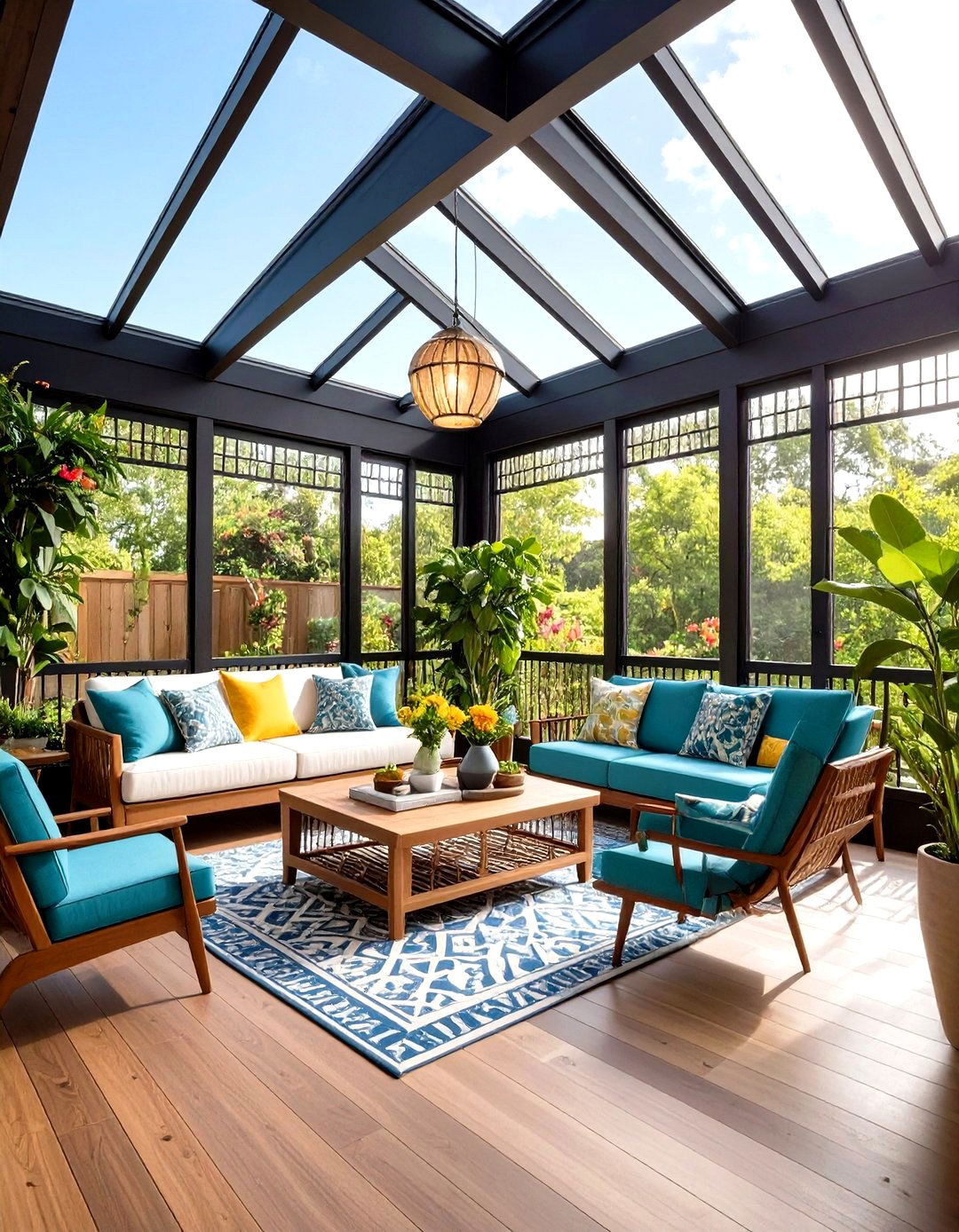 Mid Century Modern Screened Pavilion - 24 Small Screened-in Porch Ideas