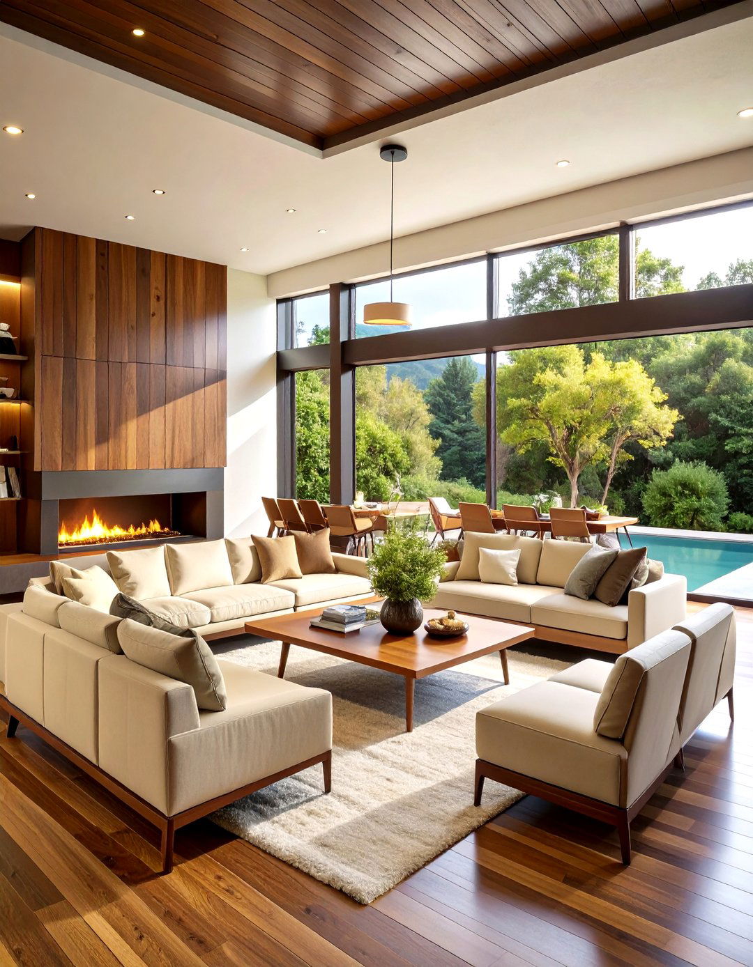 Mid Century Modern Sunken Living Room - 24 Sunken Living Room Ideas