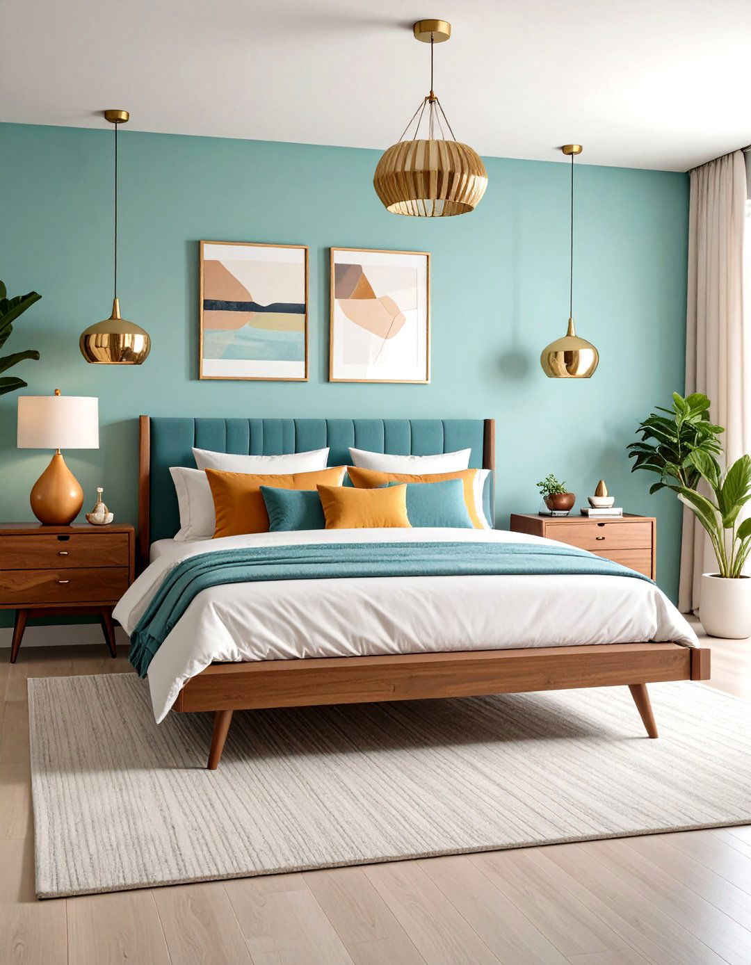 Mid Century Modern White Bedroom - 24 White Bedroom Ideas