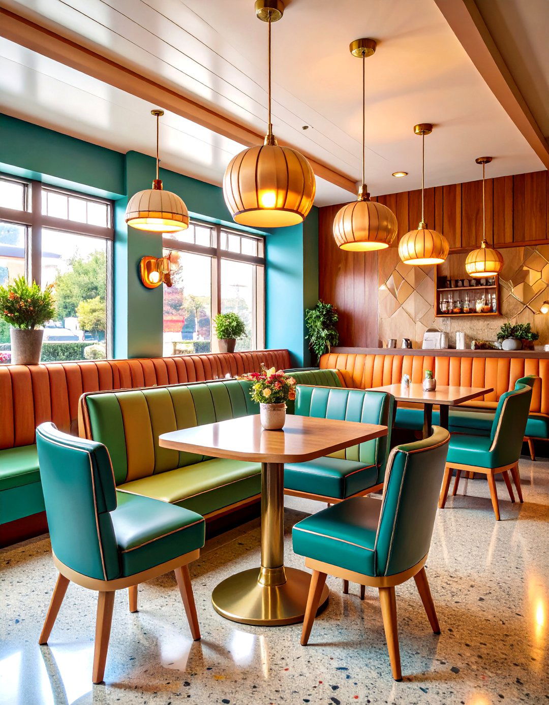 Mid Century Retro Revival - 24 Restaurant Interior Design Ideas