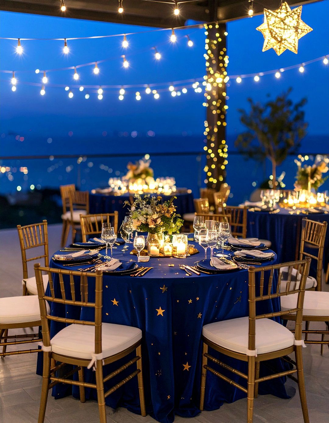 Midnight Blue Celestial Wedding Theme - 24 Blue Wedding Theme Ideas
