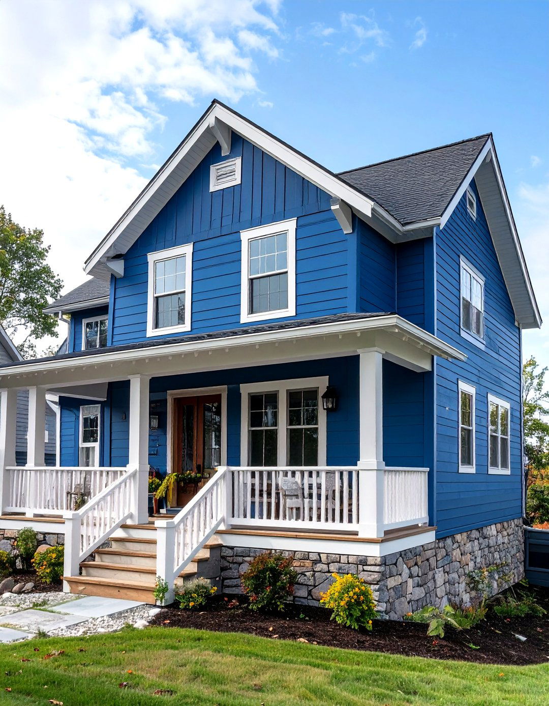 Midnight Blue Engineered Wood Modern Farmhouse - 24 Midnight Blue & Dark Blue House Siding Colors