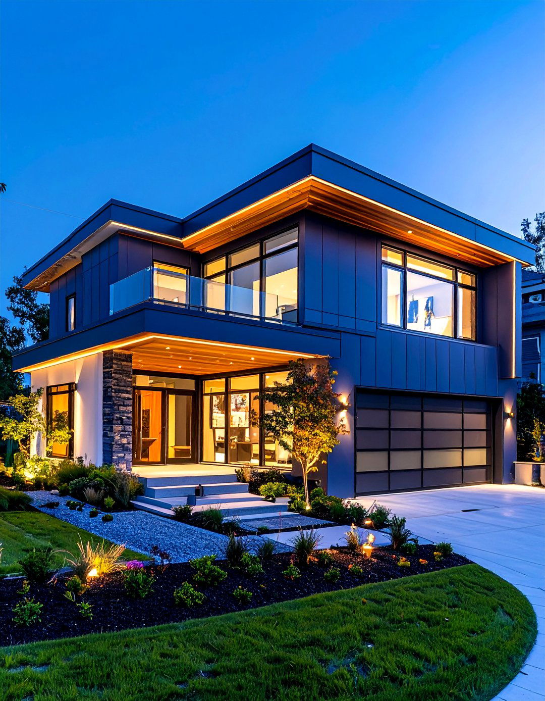 Midnight Blue Vertical Panel Contemporary - 24 Midnight Blue & Dark Blue House Siding Colors