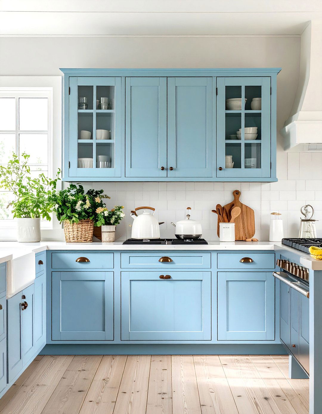 Milk Paint Rustic Cabinet Style - 24 Painting Kitchen Cabinet Ideas