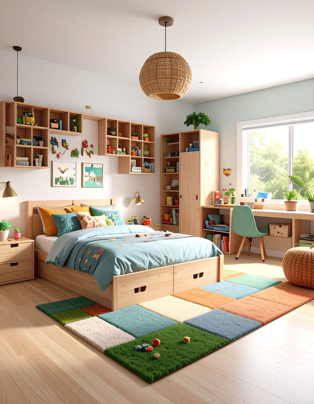 Minecraft Block Theme Gaming Bedroom - 24 Boys Gaming Bedroom Ideas
