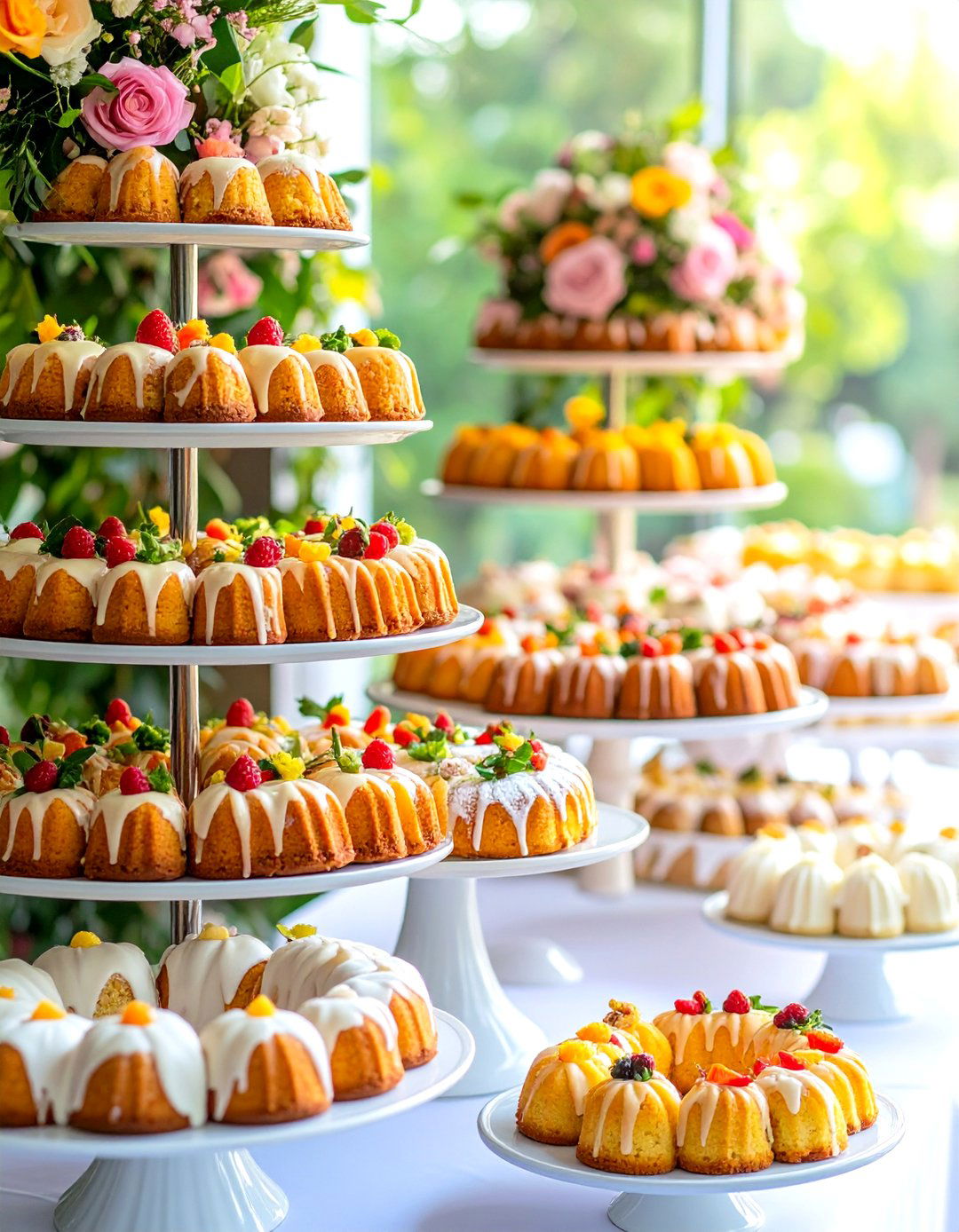 Mini Bundt Cake Collection - 24 Wedding Dessert Ideas