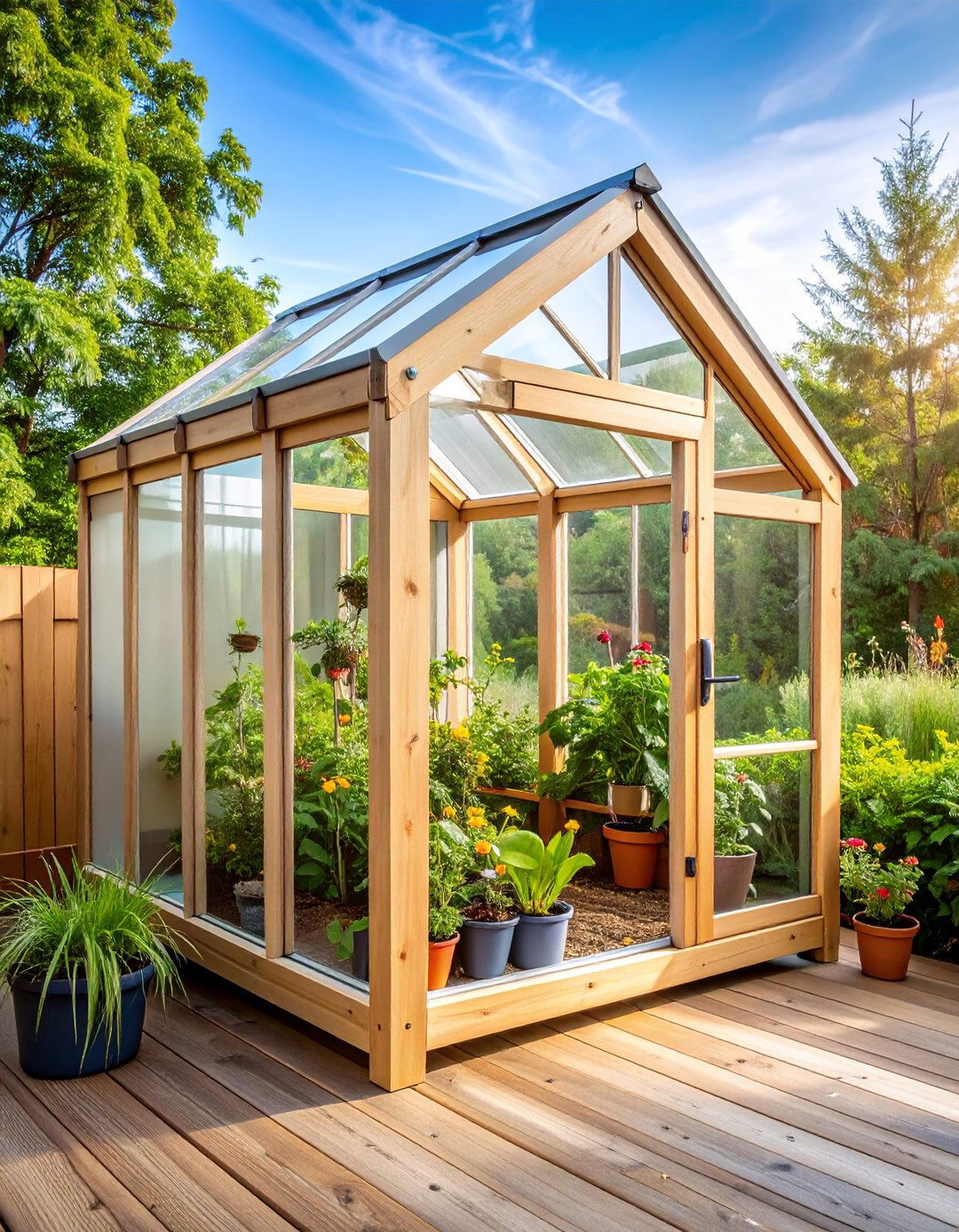 Mini Cold Frame Porch Setup - 24 Porch Greenhouse Ideas