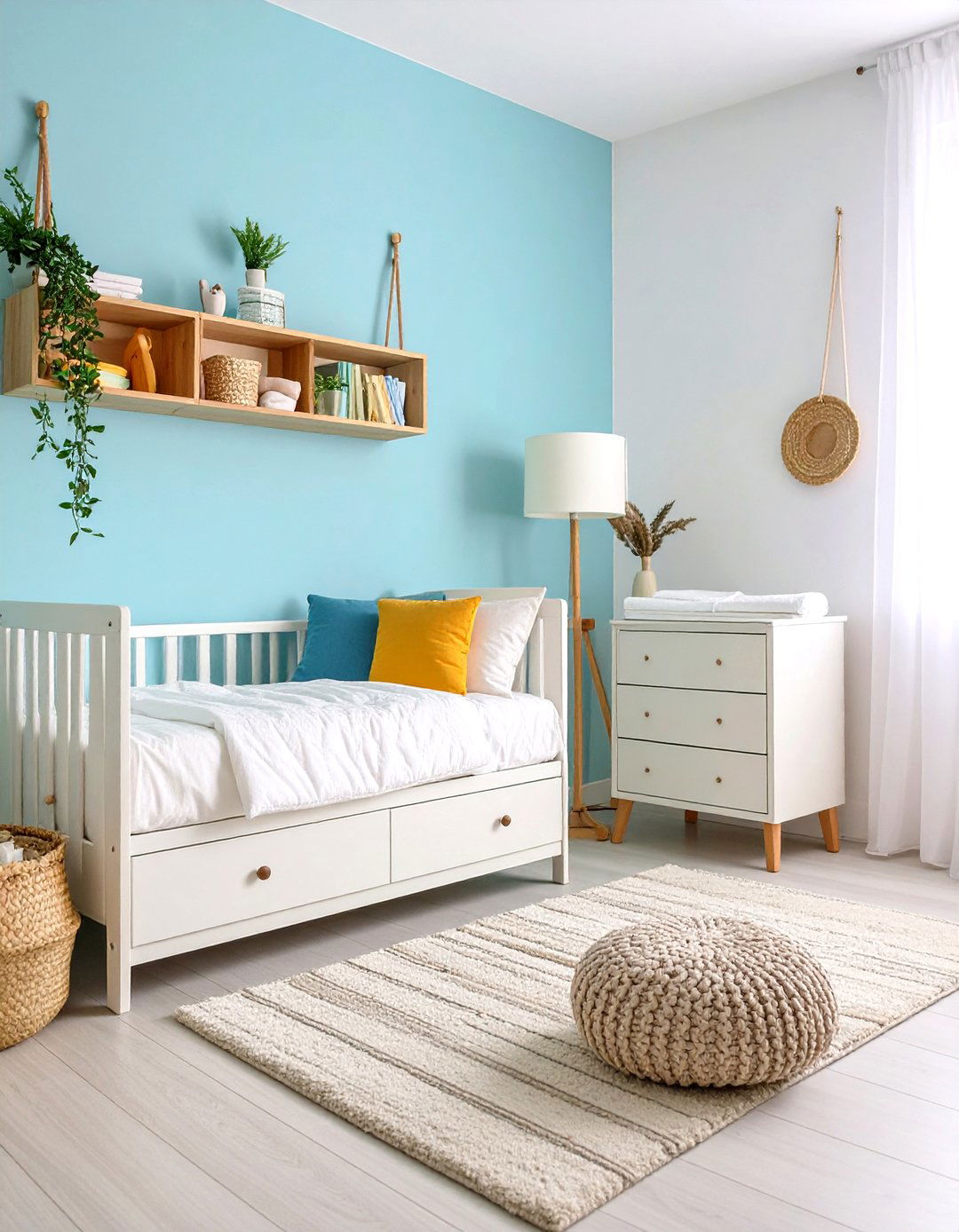 Mini Crib Corner Setup - 24 Small Nursery Ideas