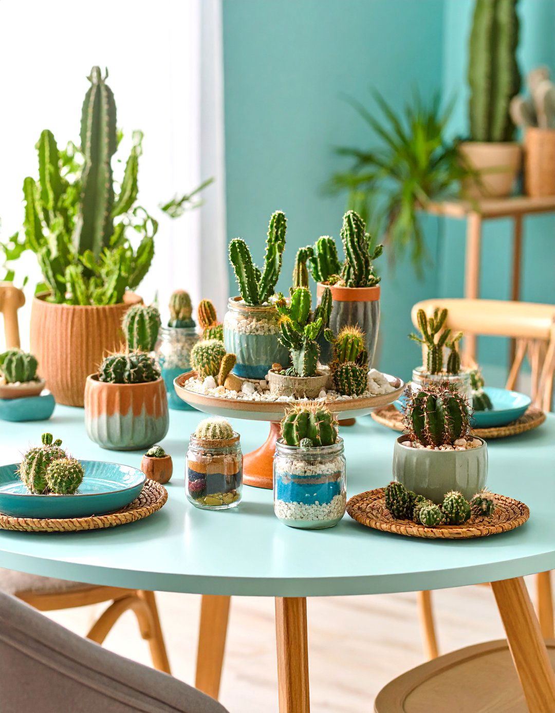 Miniature Cactus Desert Gardens - 24 Mason Jar Centerpiece Ideas
