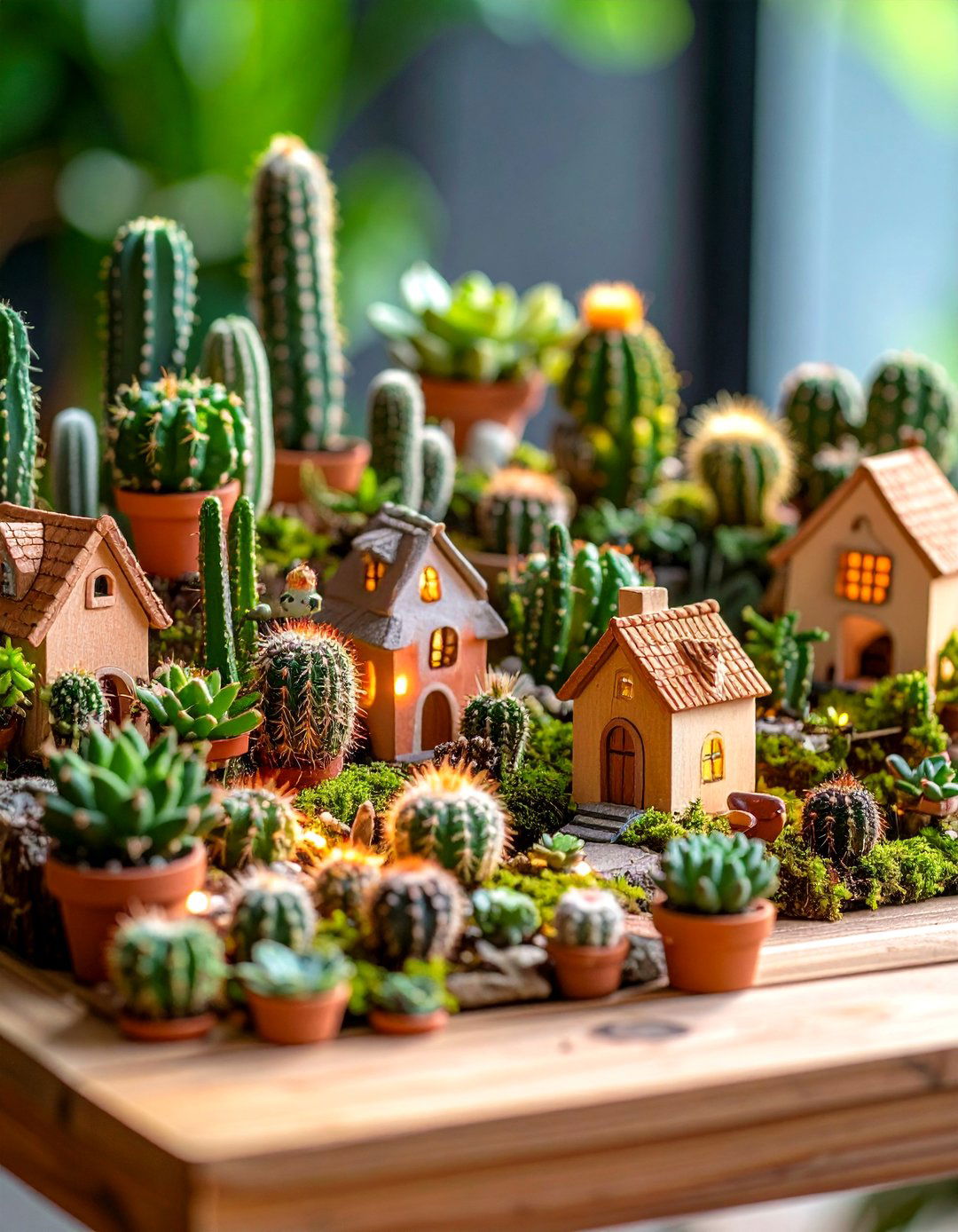 Miniature Fairy Garden Cacti - 24 Cactus Garden Ideas