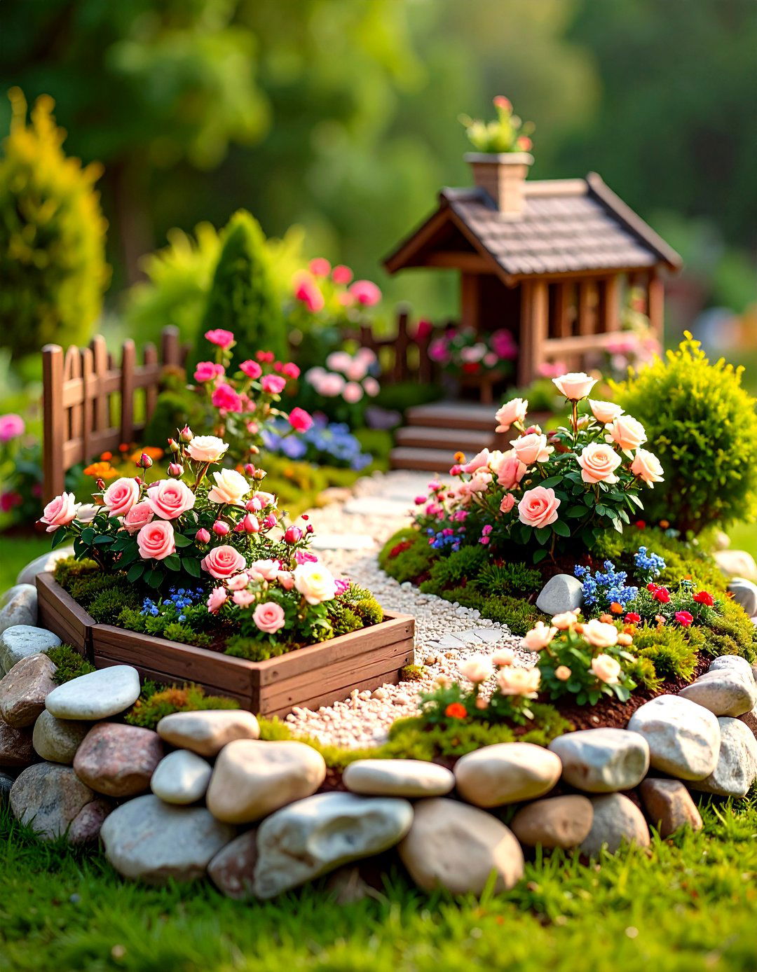 Miniature Rose Display Garden - 24 Rose Garden Ideas