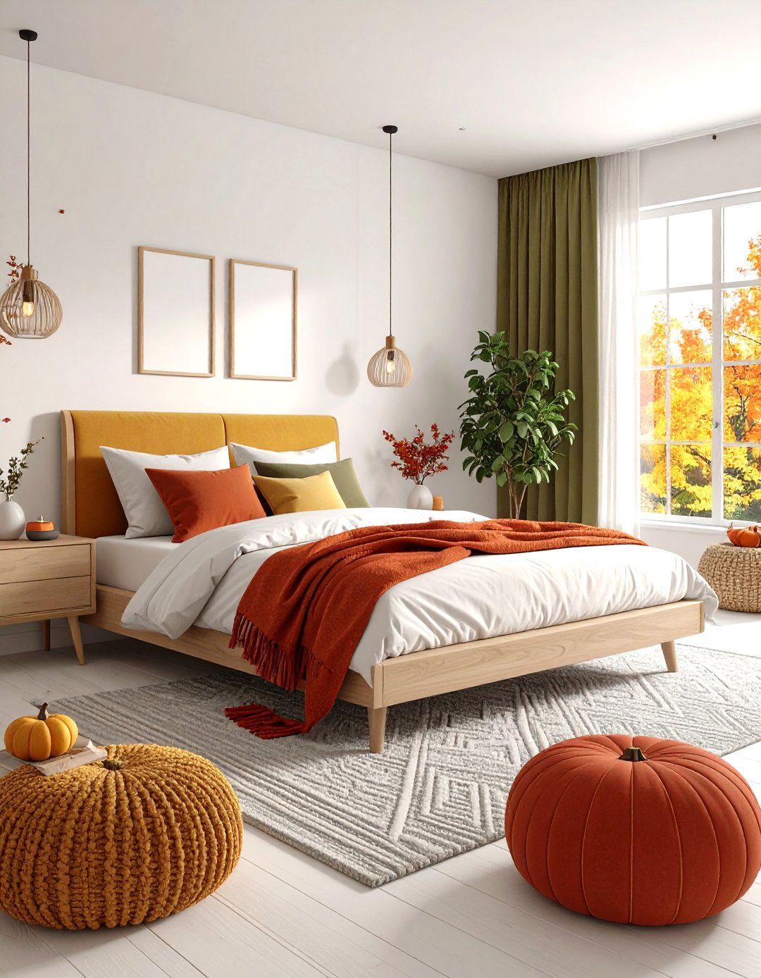Minimalist Autumn Bedroom - 24 Fall Bedroom Decor Ideas