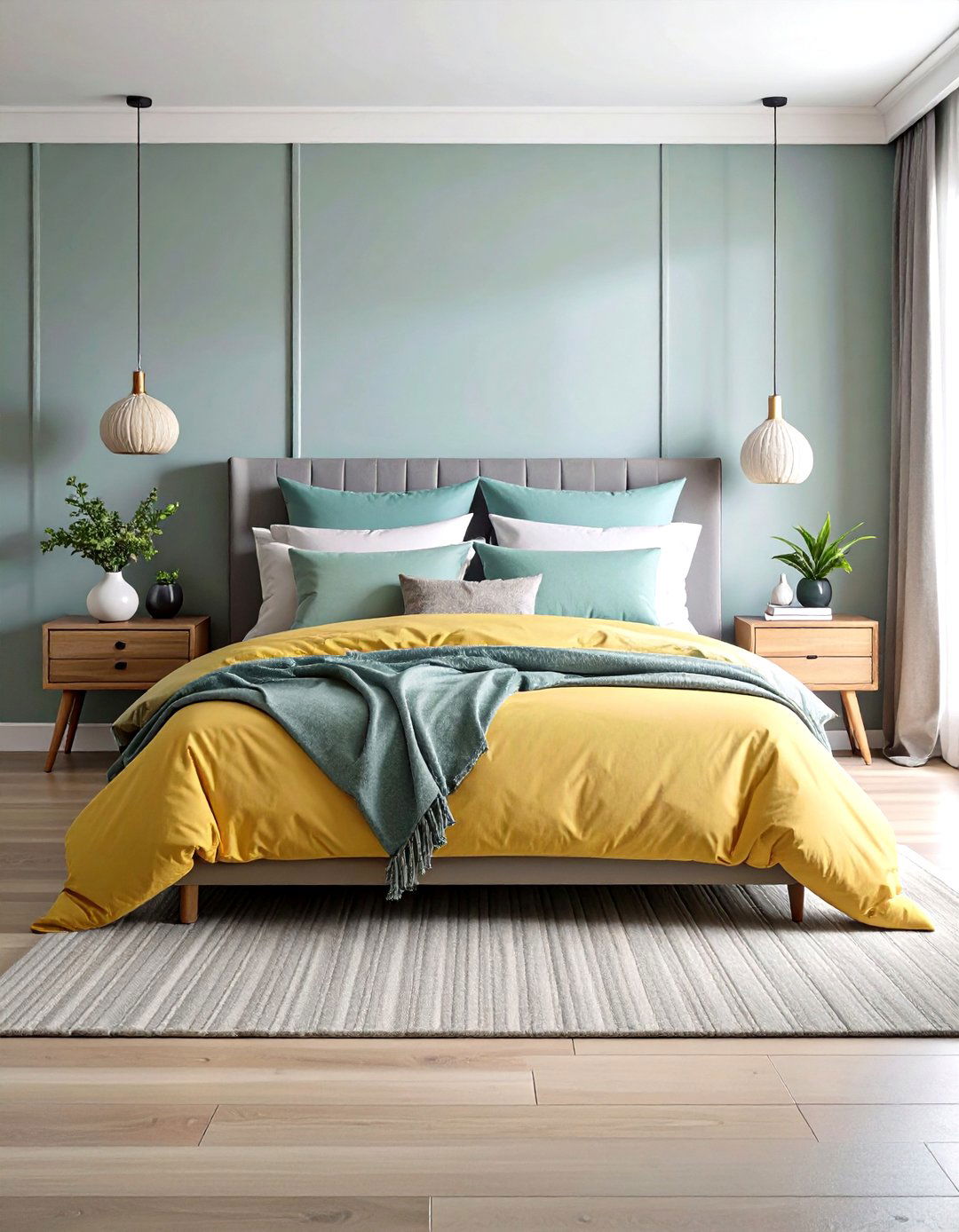Minimalist Bedding - 24 Midcentury Modern Bedroom Decorating Ideas