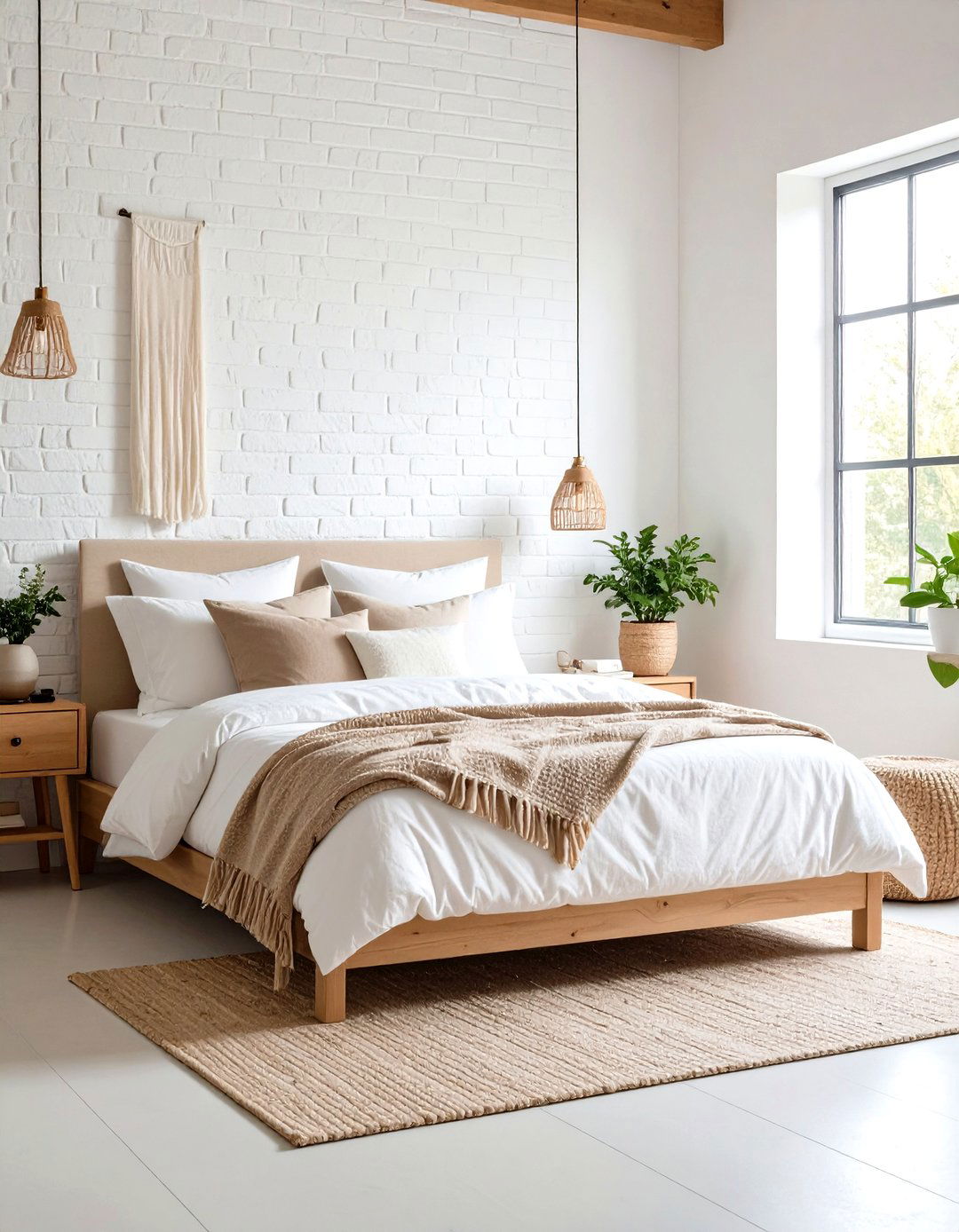 Minimalist Bedroom Design - 24 Brick Wallpaper Ideas