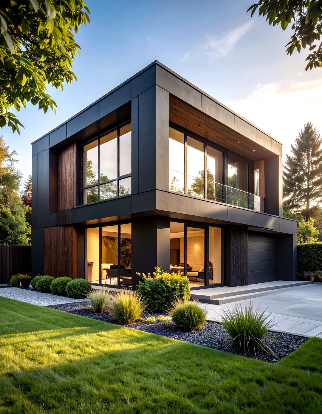 Minimalist Black Box Houses - 24 Modern Black Houses