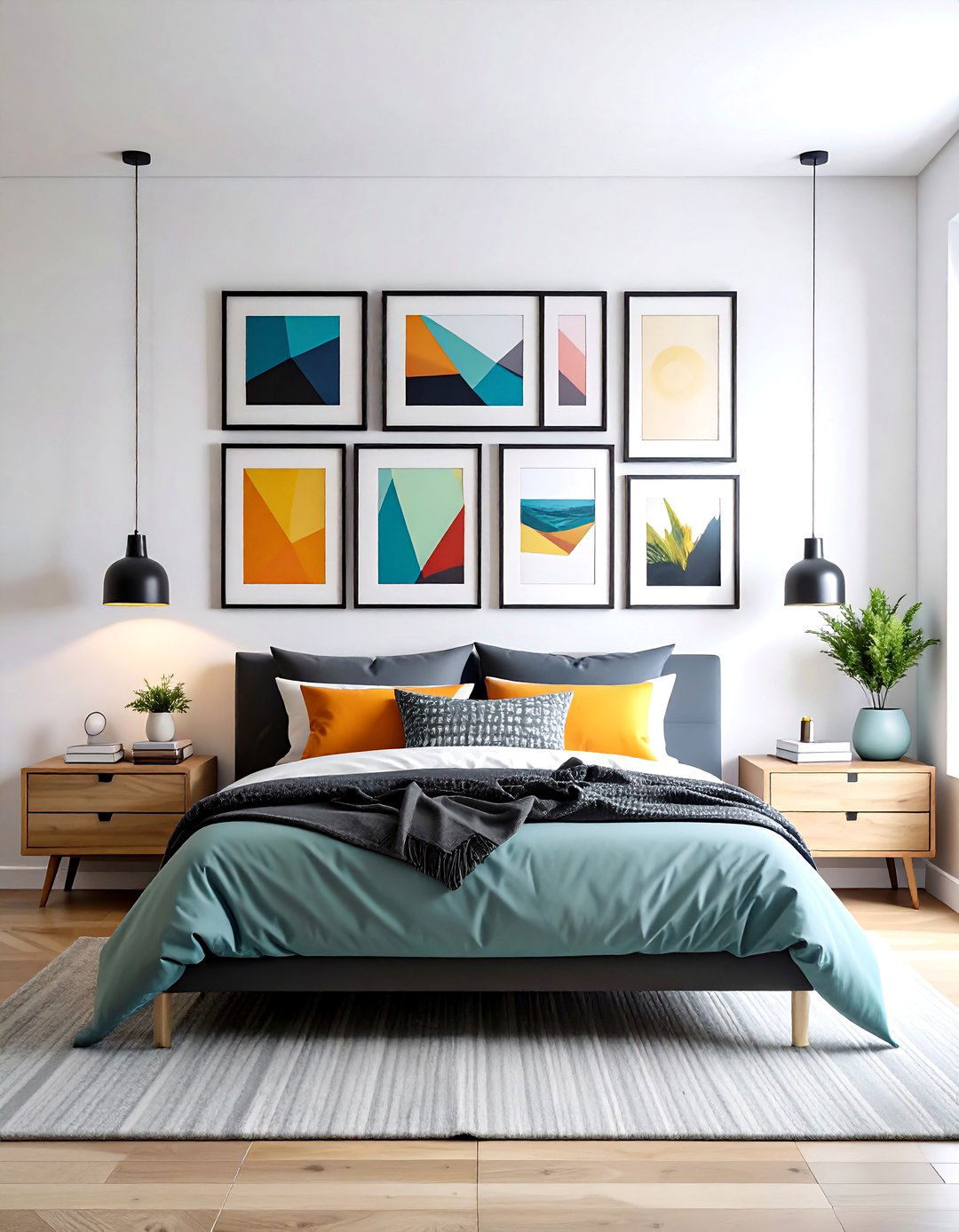 Minimalist Black Frame Gallery Wall - 24 Gallery Wall Ideas