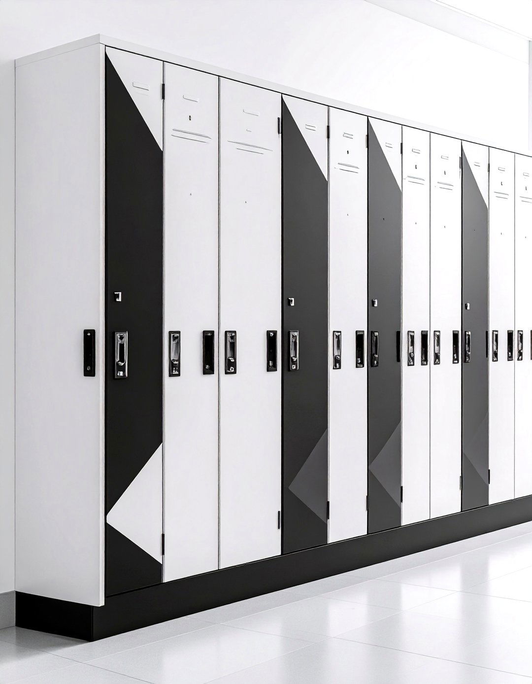 Minimalist Black and White Simplicity - 24 Locker Decor Ideas