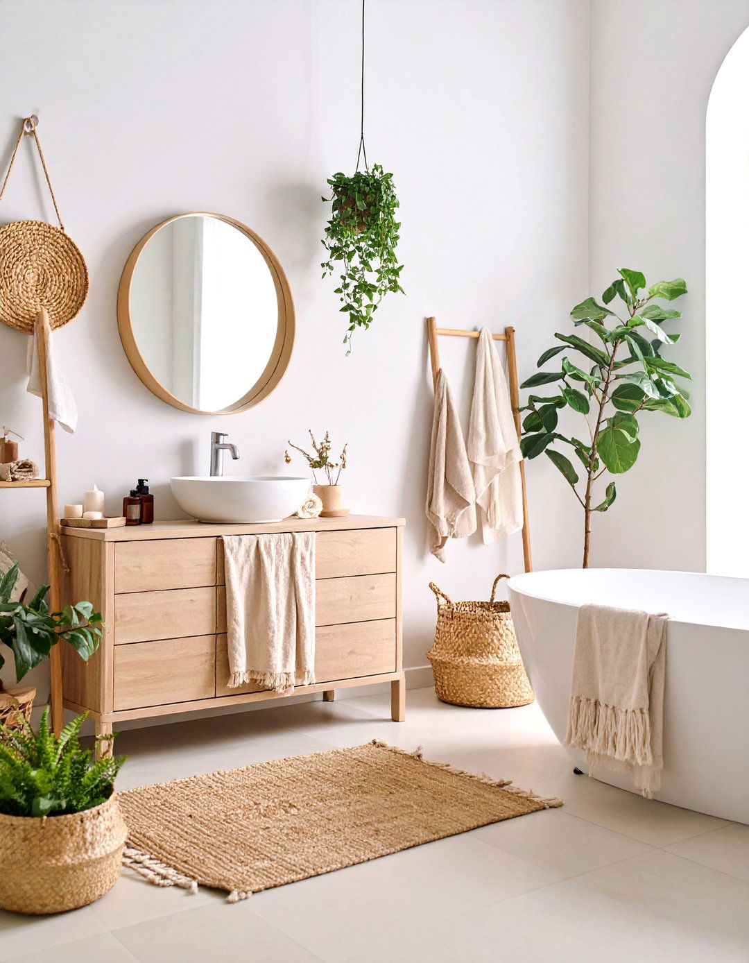 Minimalist Boho Chic - 24 Boho Bathroom Ideas