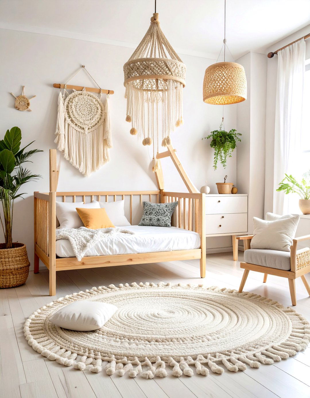Minimalist Boho Toddler Space - 24 Boho Toddler Room Ideas