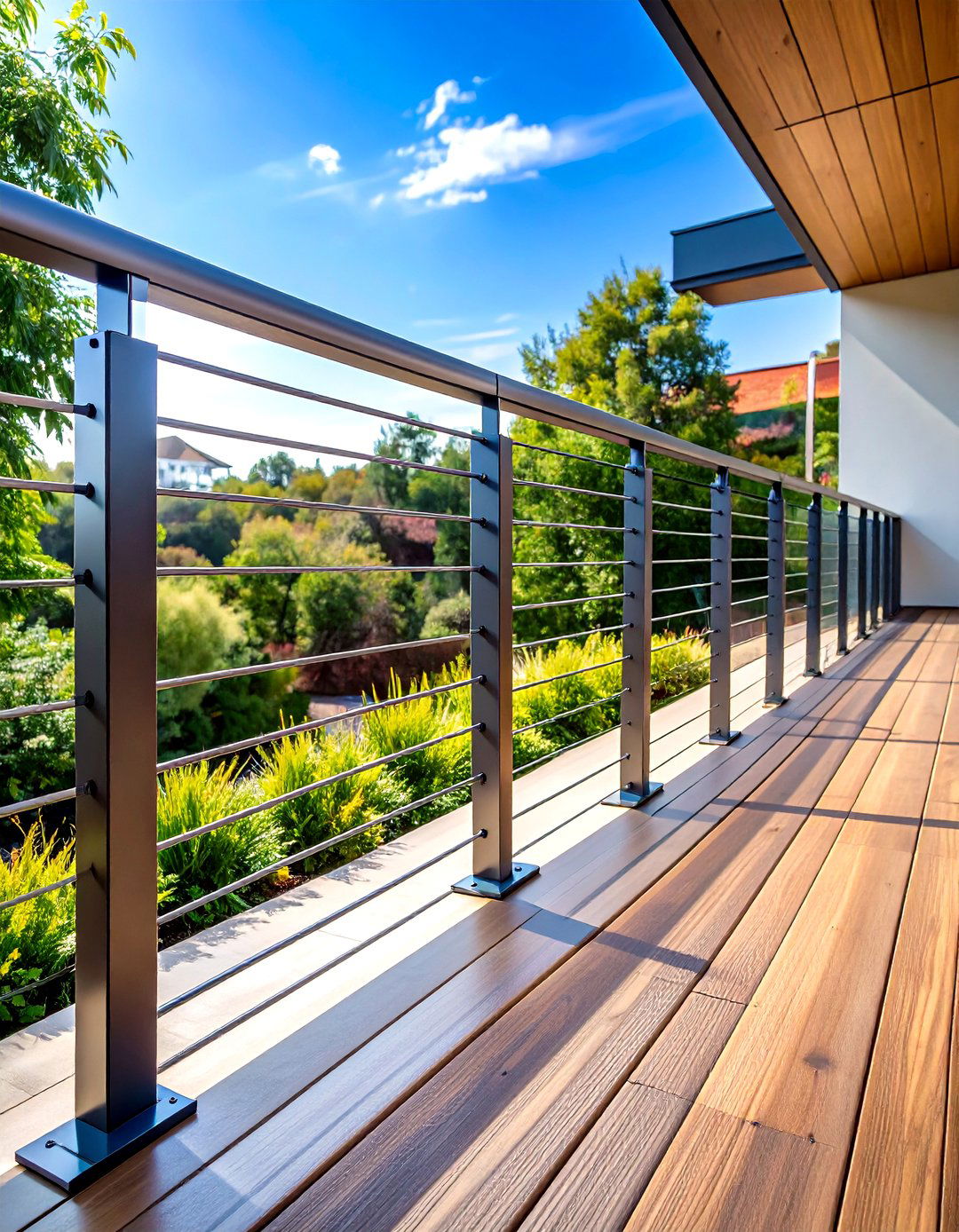 Minimalist Cable Railing Systems - 24 Deck Decorating Ideas