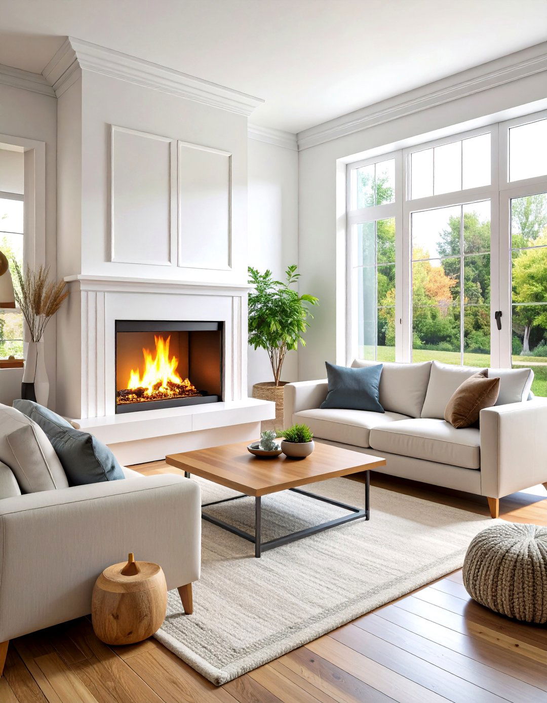 Minimalist Corner Gas Insert Design - 24 Corner Gas Fireplace Ideas