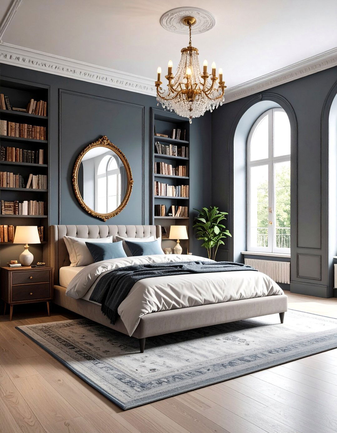 Minimalist Dark Scholar Balance - 24 dark academia bedroom ideas