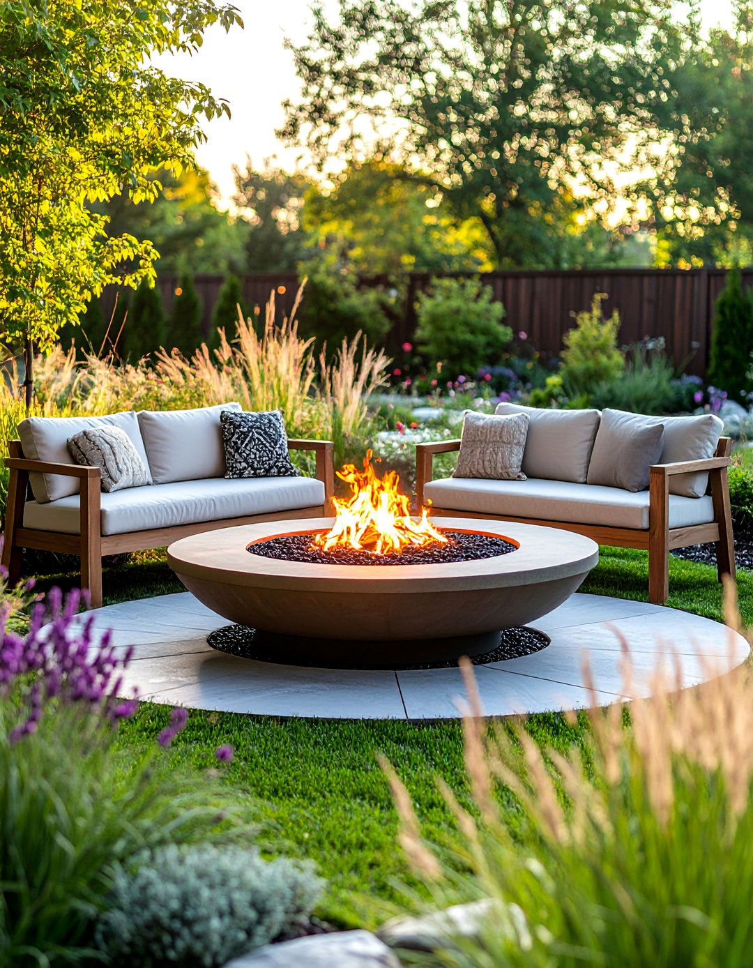 Minimalist Fire Pit Meditation Space - 24 Backyard Fire Pit Ideas Landscaping