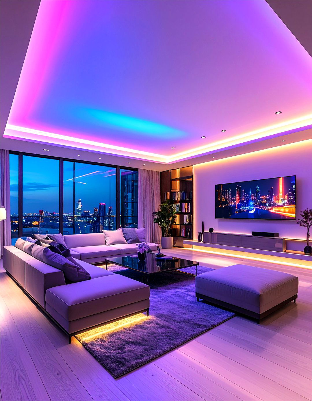 Minimalist Floating Panel Arrays - 24 Living Room Ceiling Lighting Ideas