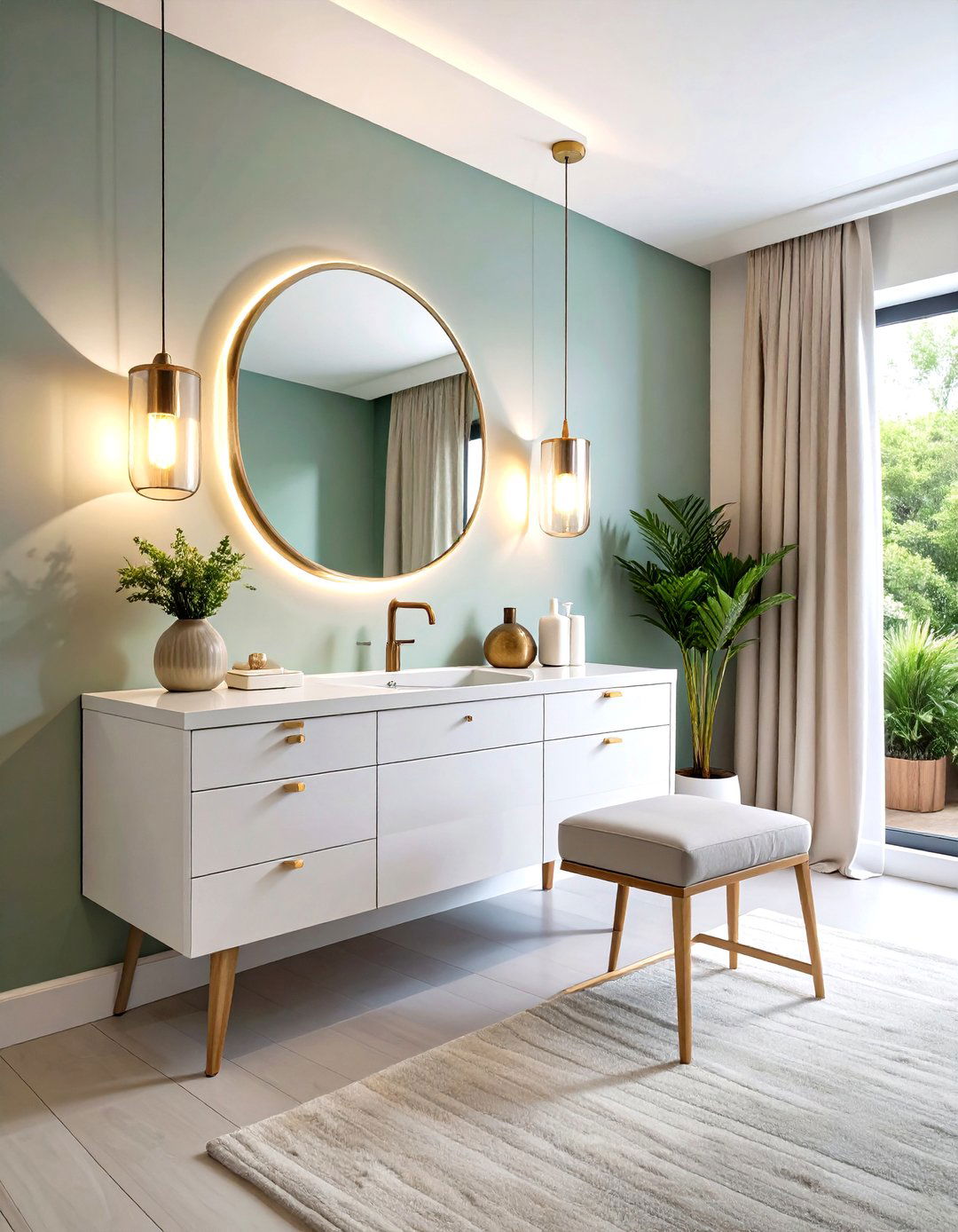 Minimalist Floating Vanity Design - 24 Bedroom Vanity Ideas