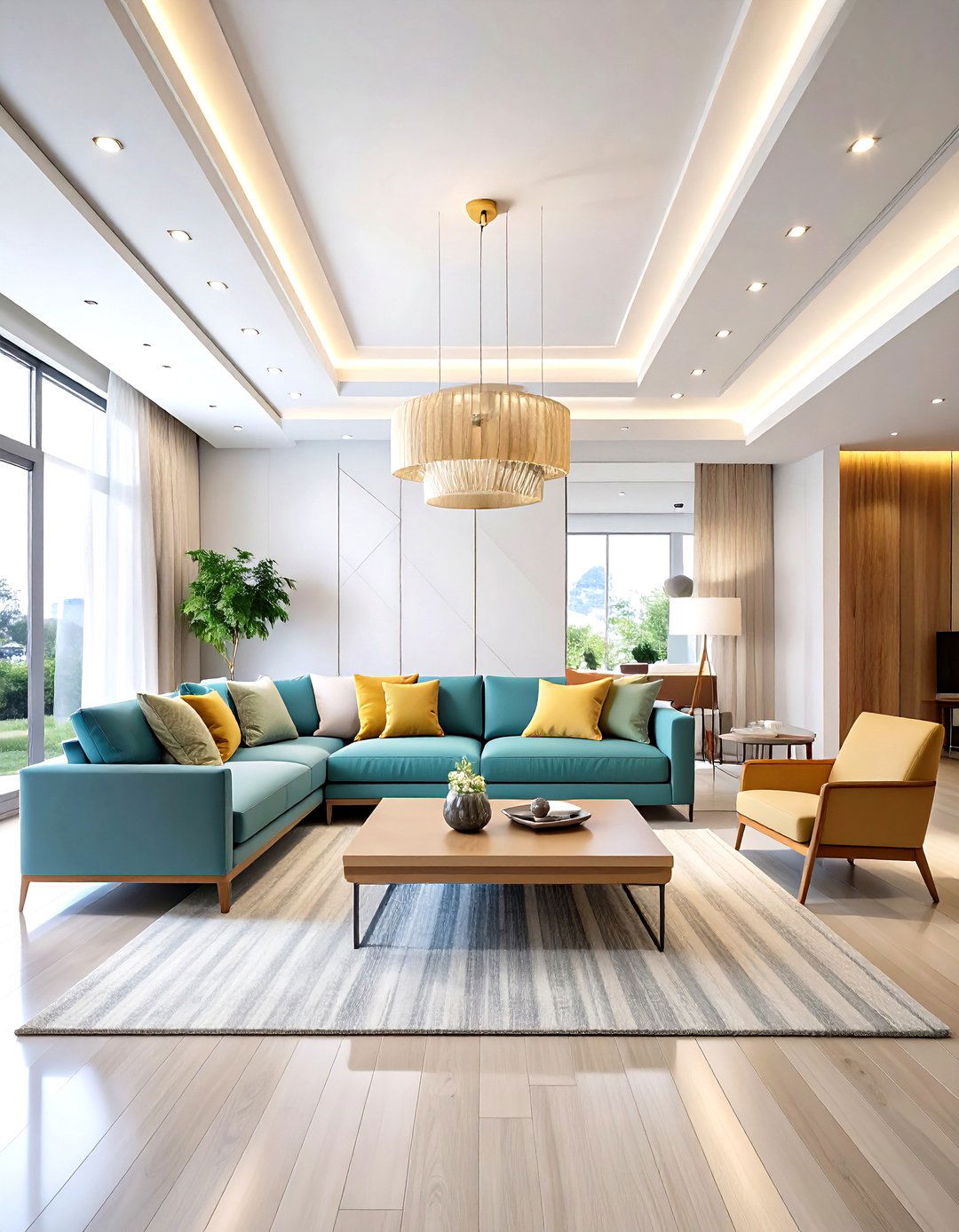 Minimalist Gypsum Board Design - 24 Living Room False Ceiling Design Ideas