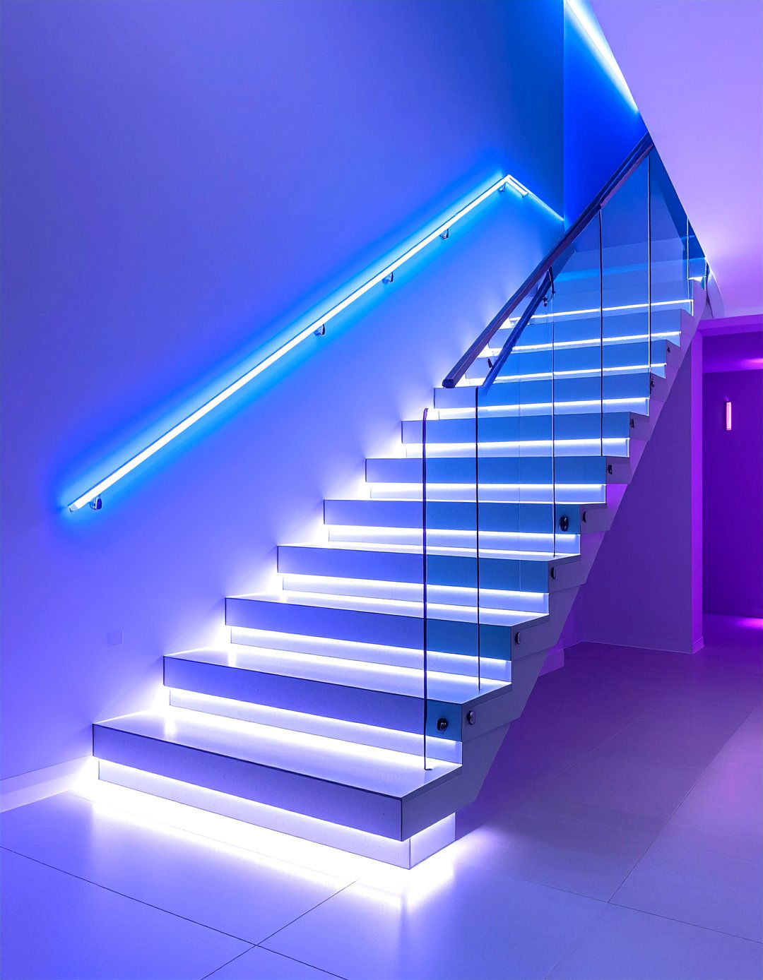 Minimalist Hidden Lighting - 24 Staircase Lighting Ideas