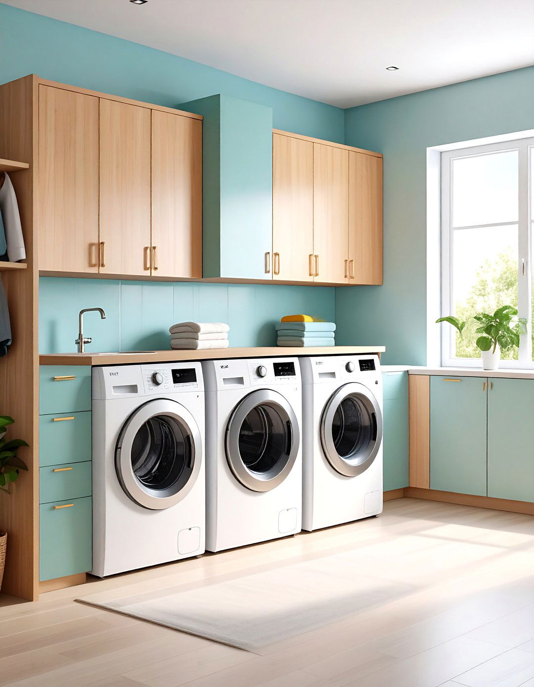 Minimalist Laundry Room with Hidden Appliance Integration - 24 Minimalist Interior Design Ideas
