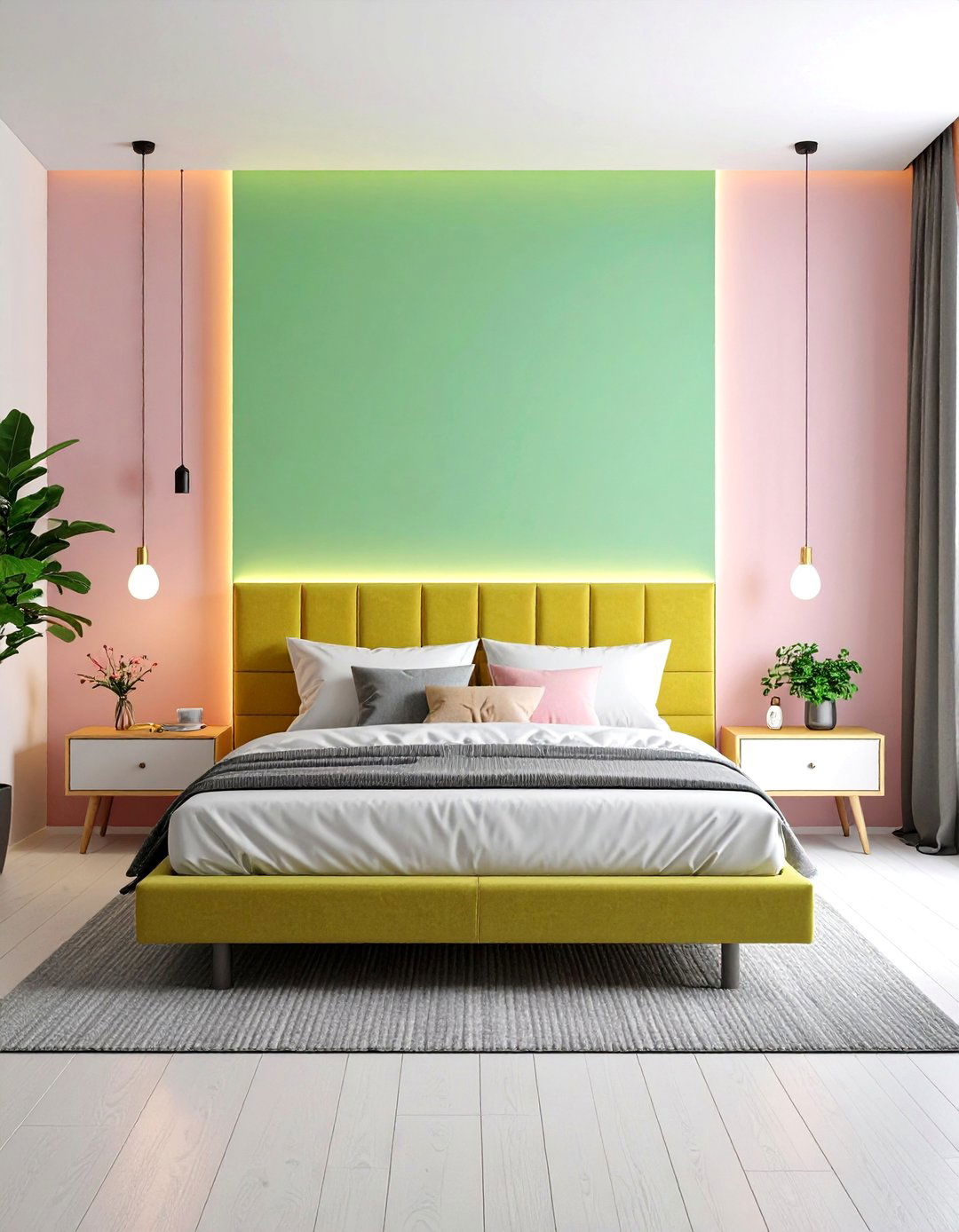Minimalist Modern Approach - 24 Neon Bedroom Ideas