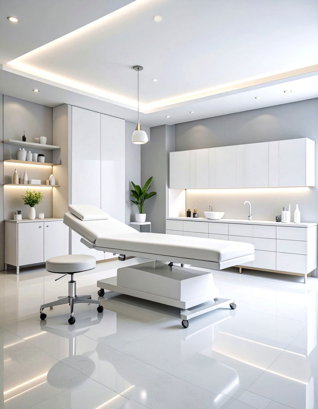 Minimalist Modern Facial Room Design - 24 Facial Room Ideas
