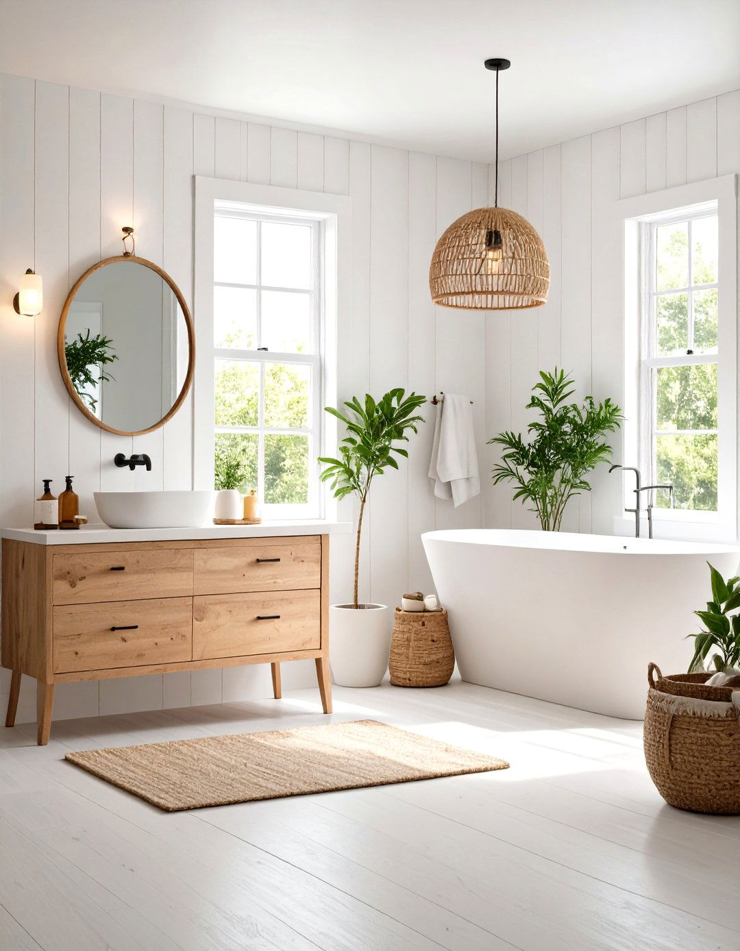 Minimalist Modern Farmhouse Bathroom Design - 24 Modern Farmhouse Bathroom Ideas