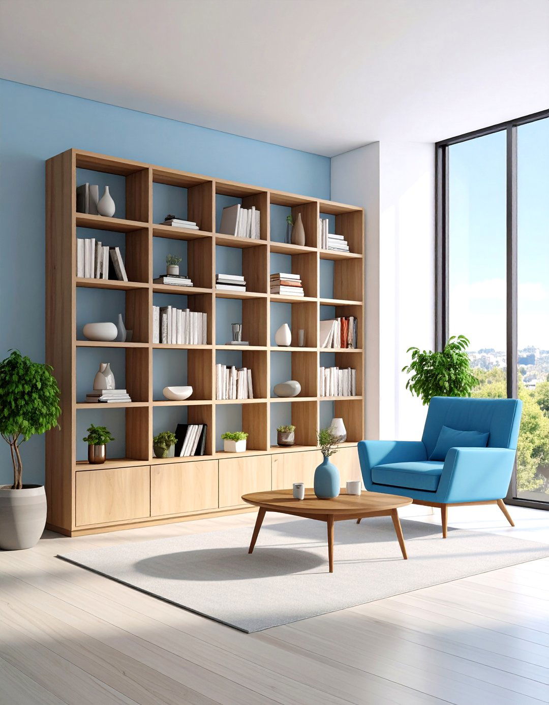 Minimalist Negative Space Bookshelf Design - 24 Bookshelf Decor Ideas